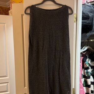 Skull Cashmere Elegant Gray Sleeveless Jumper